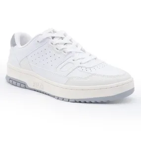 FILA - Rissmo Lo Sneaker - White/Ultimate Gray/Gardenia Textured Tread Core Motion