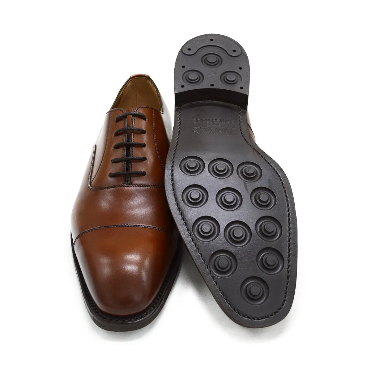 Berwick 1707 Straight Cap Oxford (5217) Cuero (Tan) Dainite Neutral Office Luxe Detail Career Oriented