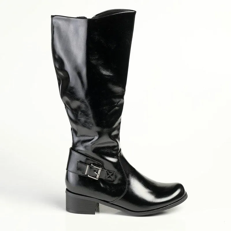 Franco Rossi Sofia Ladies Formal Long Boot - Black Quality craftsmanship