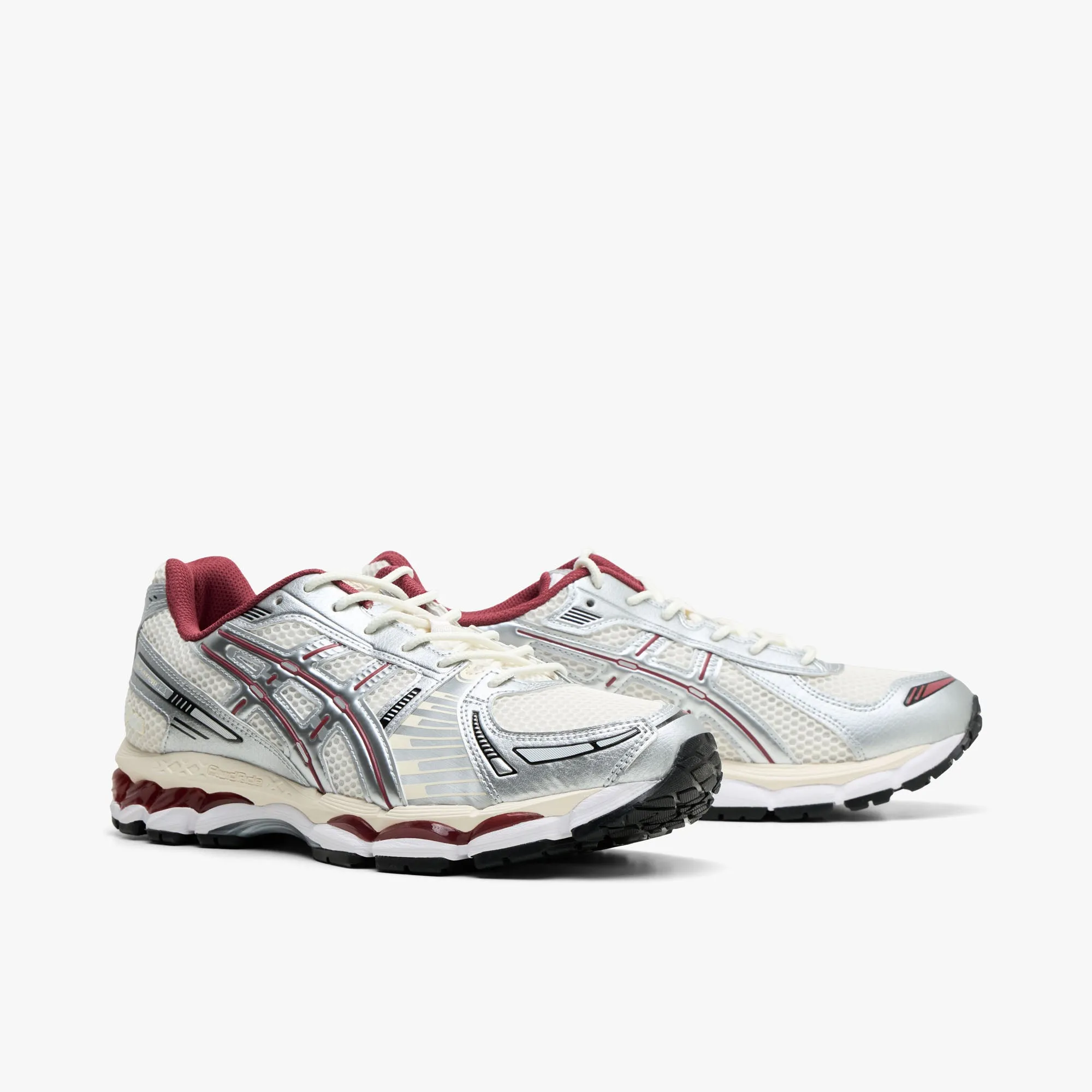 High   Top ASICS GEL-Kayano 12.1 Cream / Pure Silver