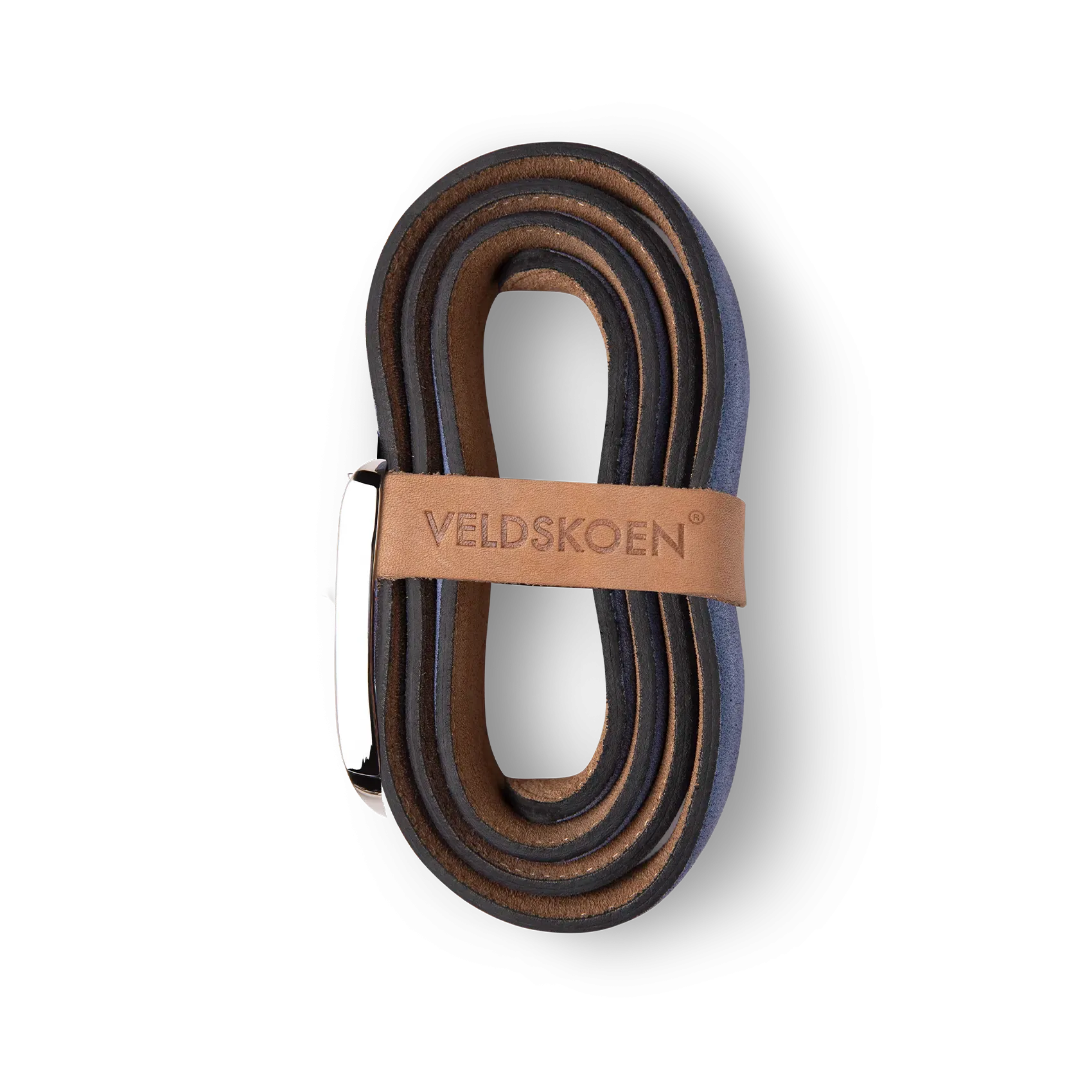 Grippy Outsole Work Commute Smooth Design Reversible Belt 35mm (Blue and Brown)