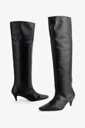 Minimalist Sassafrass Knee High Boot - Black