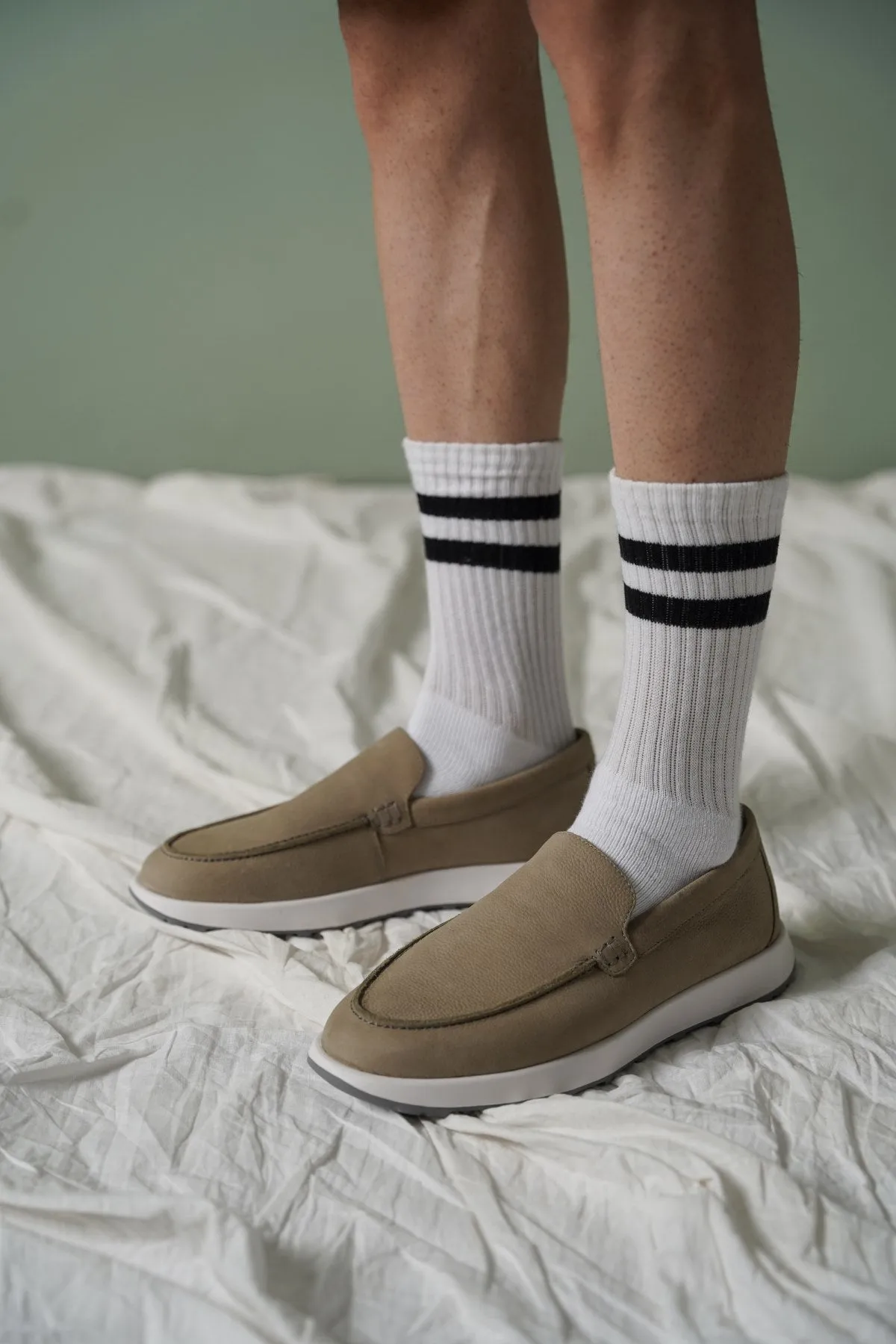 AIR LEATHER LOAFERS Animal Print