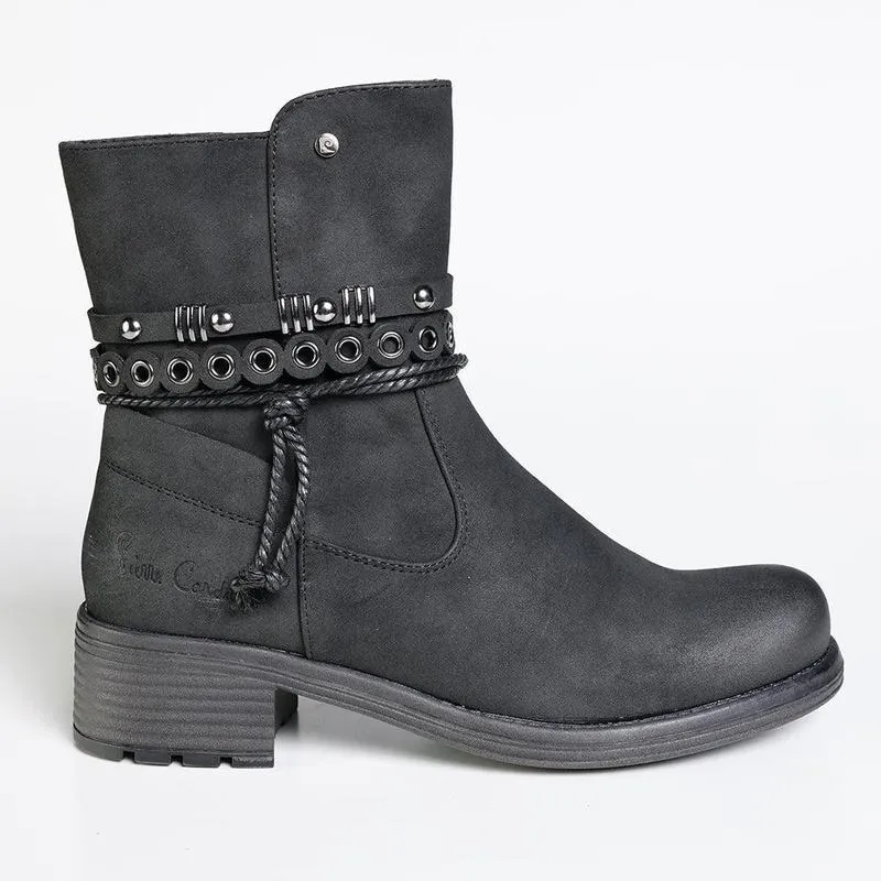 Hill Climb Pierre Cardin Cassie Boot - Black