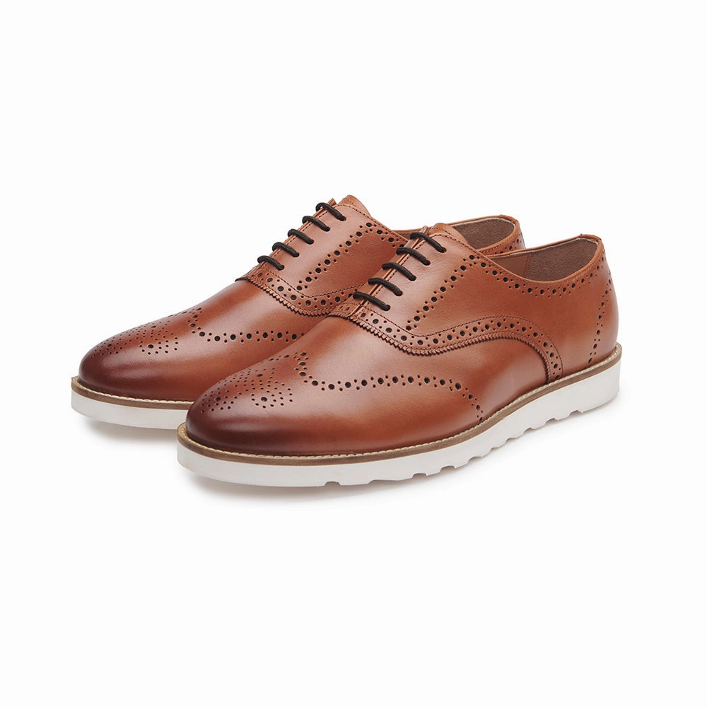 Fashionable All Day Apex Brogue - Tan
