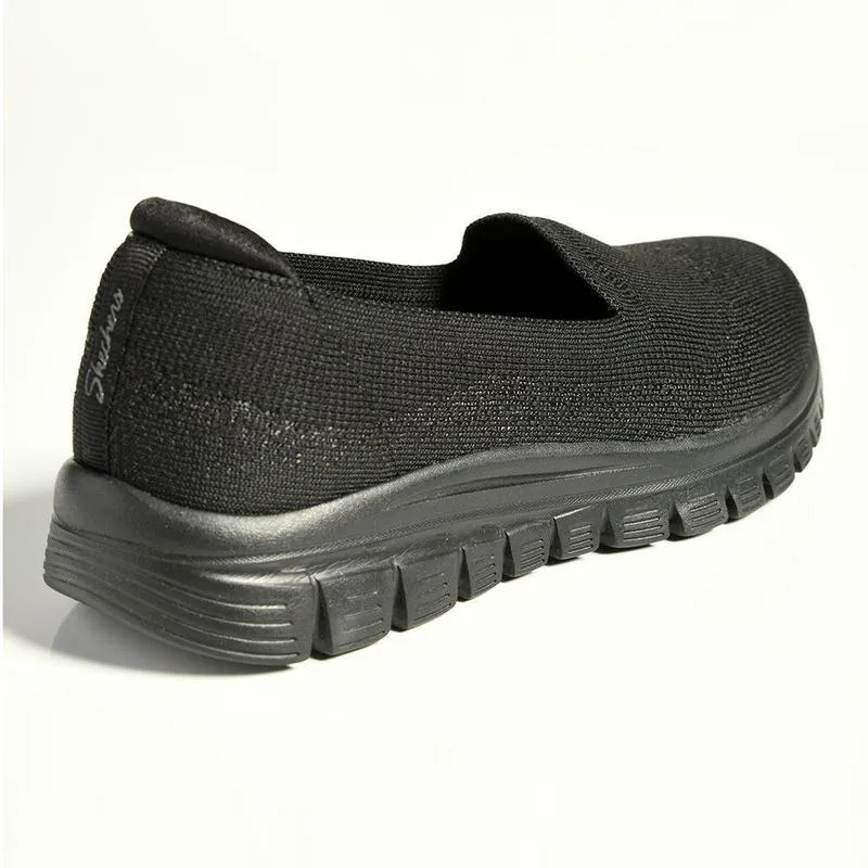 Foot Motion Skechers Graceful Active Slip On Sneaker - Black Black