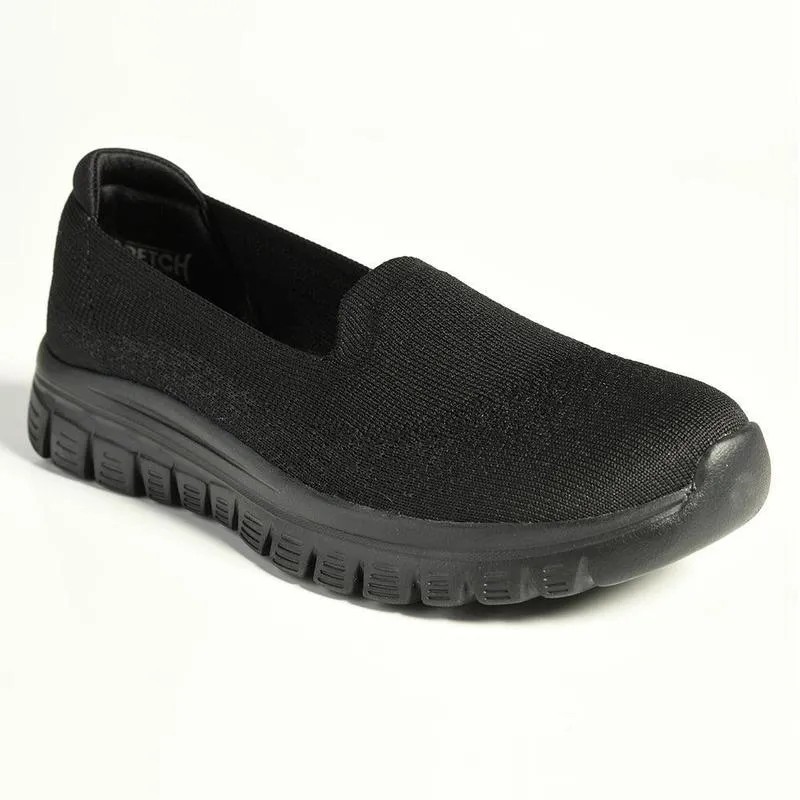 Skechers Graceful Active Slip On Sneaker - Black Black Compression Midsole