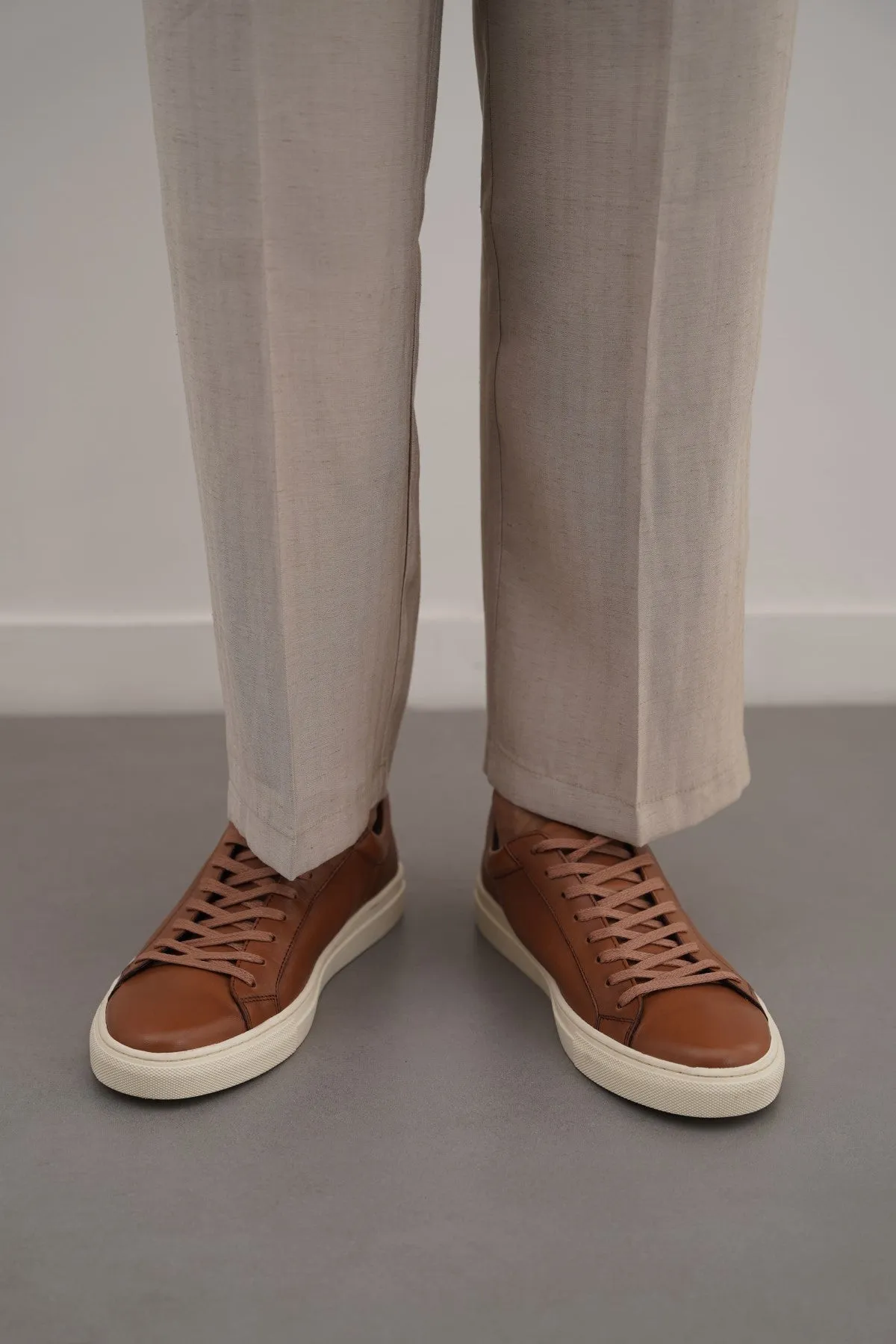 LEATHER SNEAKERS Compression Resistant Midsole most luxurious