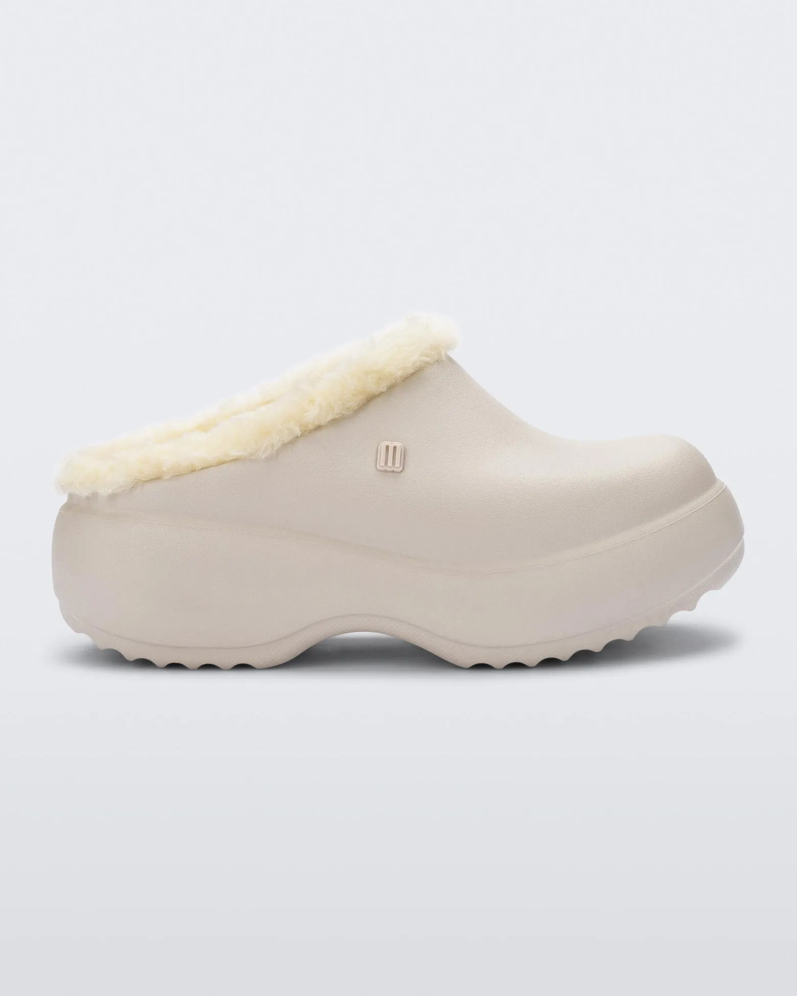 Free Clog Fluffy Platform - Light Beige Energy Return Cushioning Natural Motion Flex