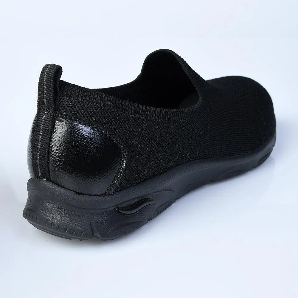 Skechers Arch Fit Sunny Slip On Sneaker - Black Shock Absorber