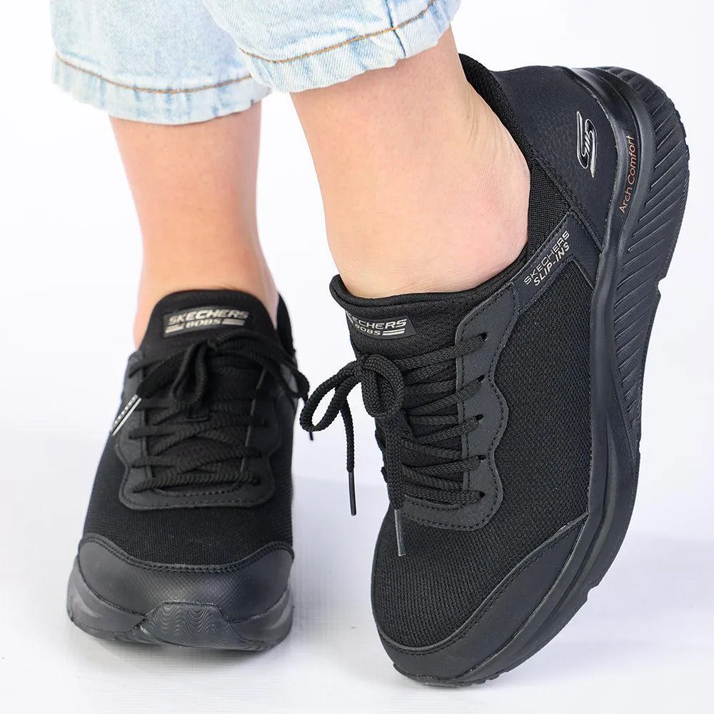 Ankle Collar Padding Energy Return Technology Skechers Bobs Arch Comfort B Sweet Sneaker - Black