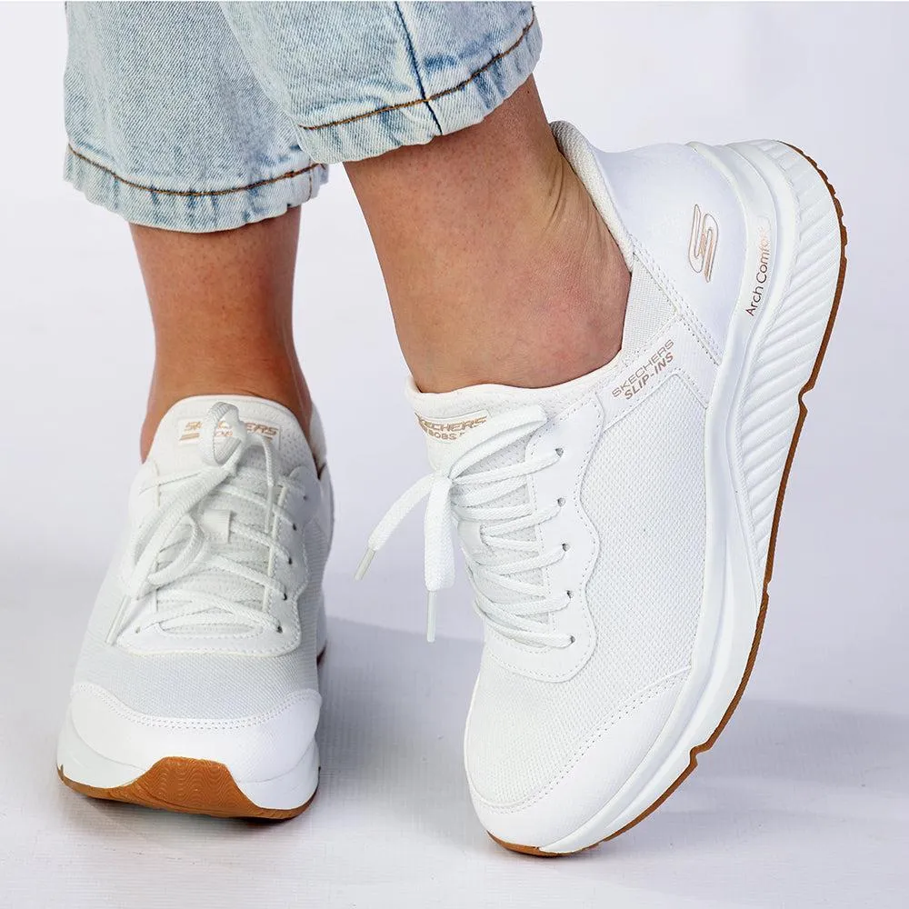 Skechers Bobs Arch Comfort B Sweet Sneaker - White Upgraded look