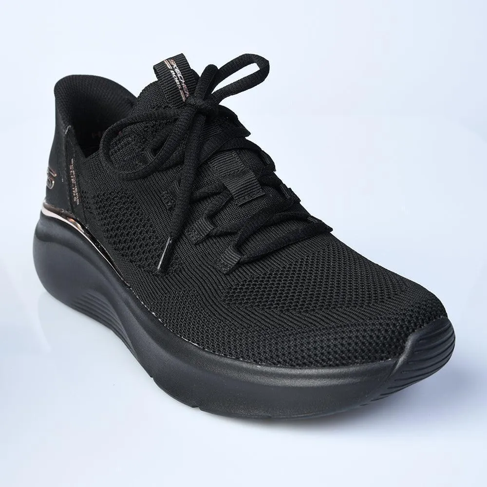 Sport Aesthetic Slip On Construction Skechers Bobs B Love Sneaker - Black