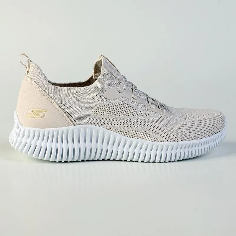 Heel Counter Support Dynamic Fit Skechers Bobs Geo Lite Sports Sneaker - Natutal