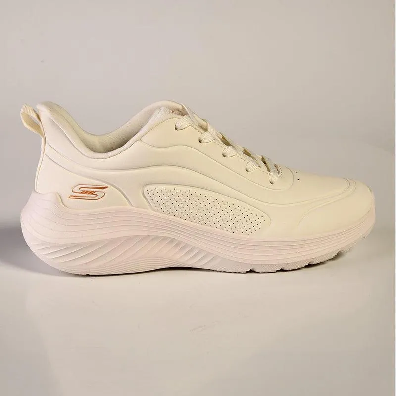 Skechers Bobs Squad Waves Sports Sneaker - White Odor Resistant Fabric