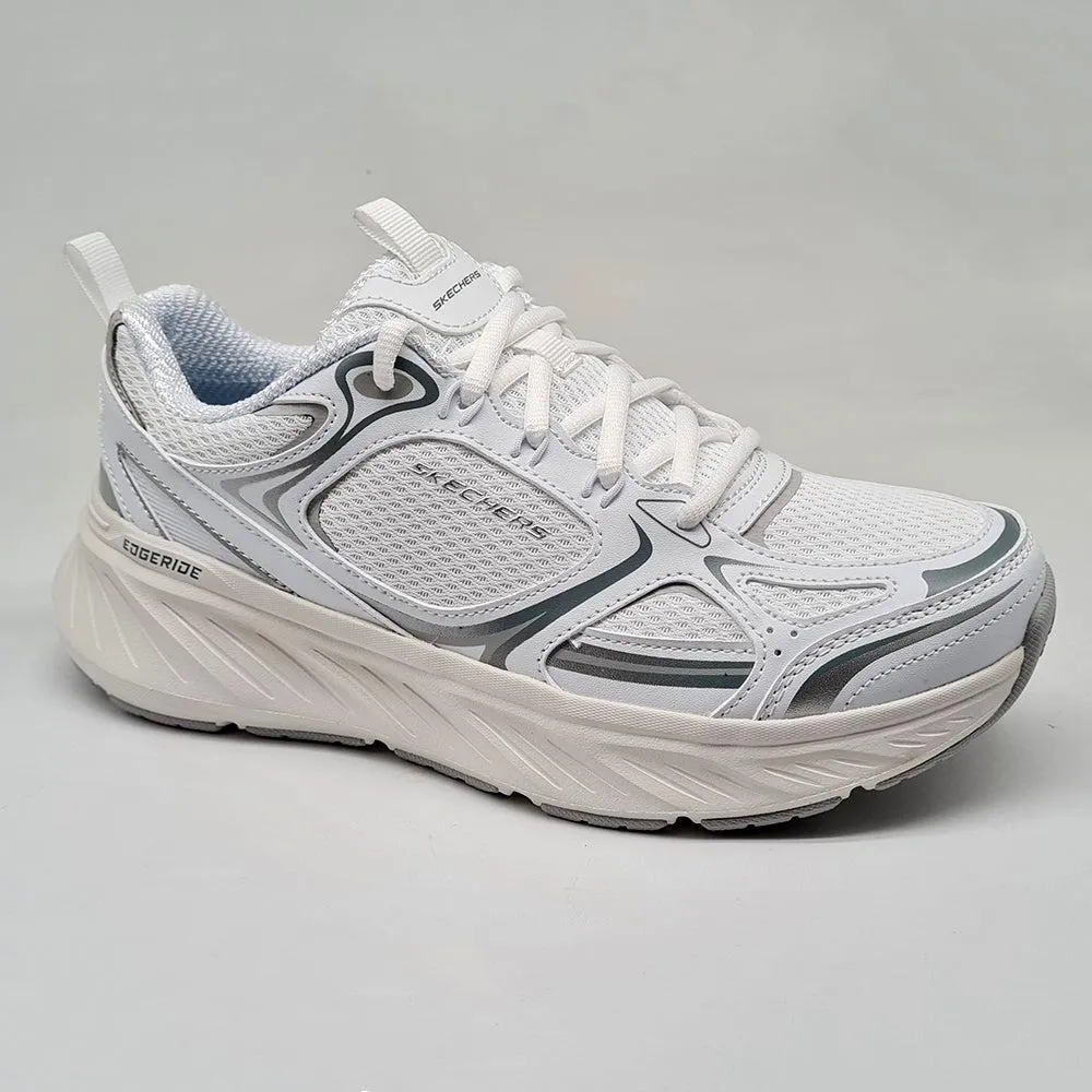 Skechers Edgeride Lace Up Sneaker - White Lateral Support Frame Slip Choice