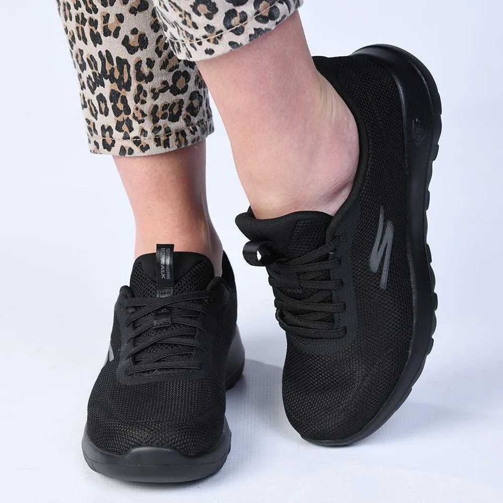 Dynamic Arch Support Quick Dry Inner Sock Skechers Go Walk Bunger Sneaker - Black