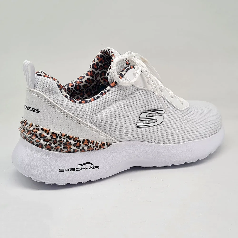 Skechers Skech-Air Dynamight-Wild Lead Sneaker - White Reinforced Eyelets Balanced Frame