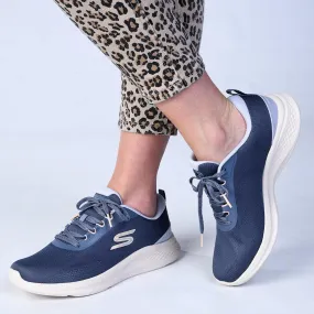 Flexible Traction Skechers Skech-Lite Pro 2.0 Lace Up Sneaker - Silver Tan