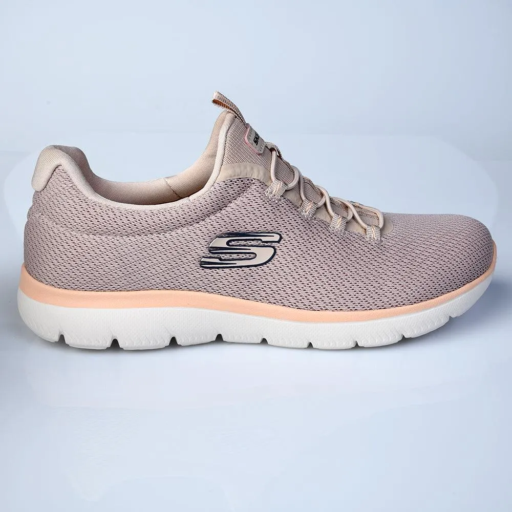 Hygroscopic Fiber Blend Skechers Summits Slip On Sneaker - Taupe