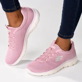 Tear Resistant Upper Skechers Summits Sports Sneaker - Mauve Multi