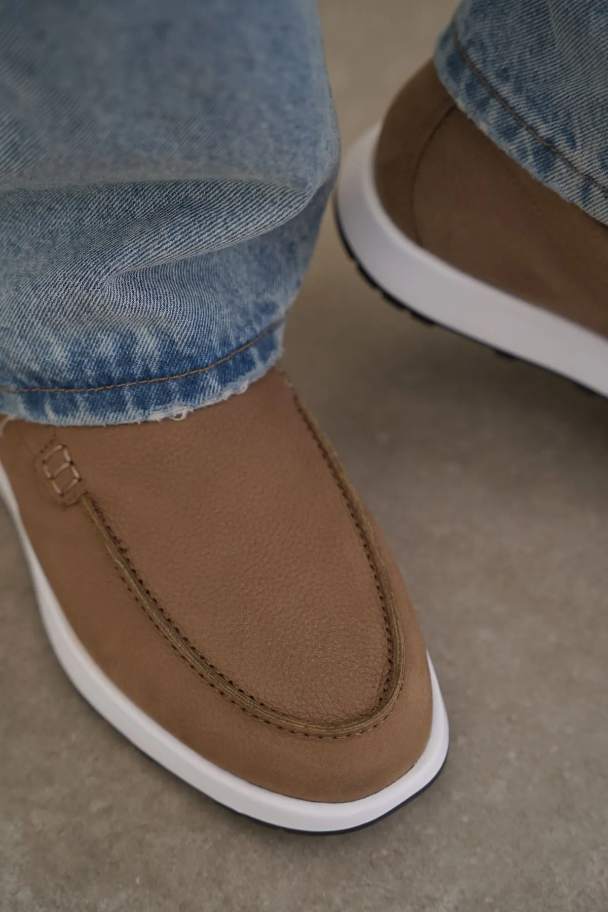 Moisture Management Coating AIR LEATHER LOAFERS