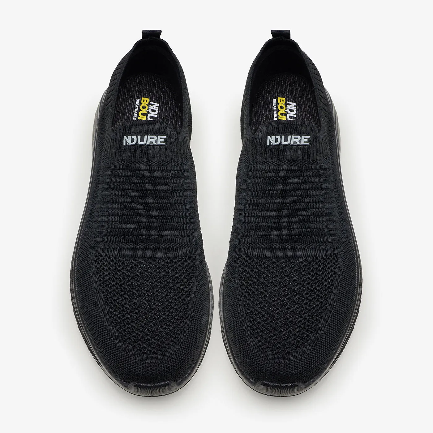 Running Capability Comfortable Foot Support Men's Monochrome Sneakers