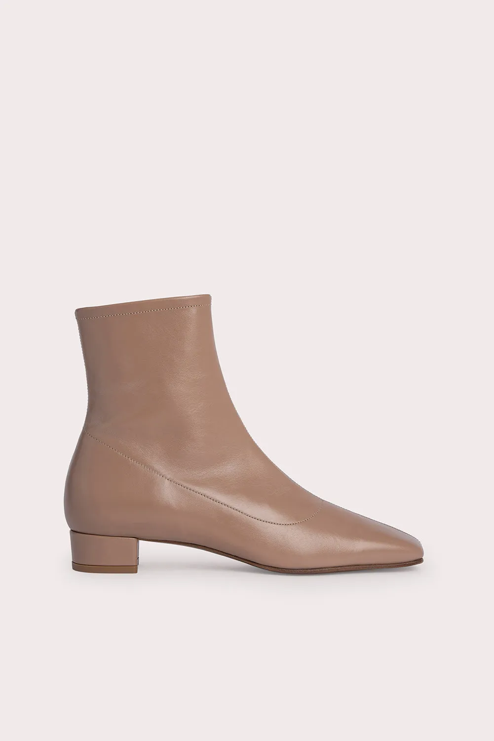 Glam shock absorption Elastic Collar Este Boot Nude Leather