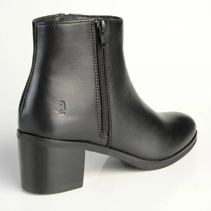 Soft Style by Hush Puppies Dawn Side Zip Ankle Boot - Black Roll Bar Stabilizer Concert Look