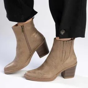 Soft Style by Hush Puppies Karen Ankle Boot - Bronze Rugged Protection