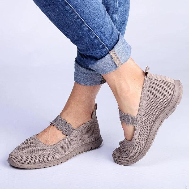 Torsion Stability Plate Classy stability Soft Style by Hush Puppies Nan MJ Lurex Fashion Sneaker - Taupe