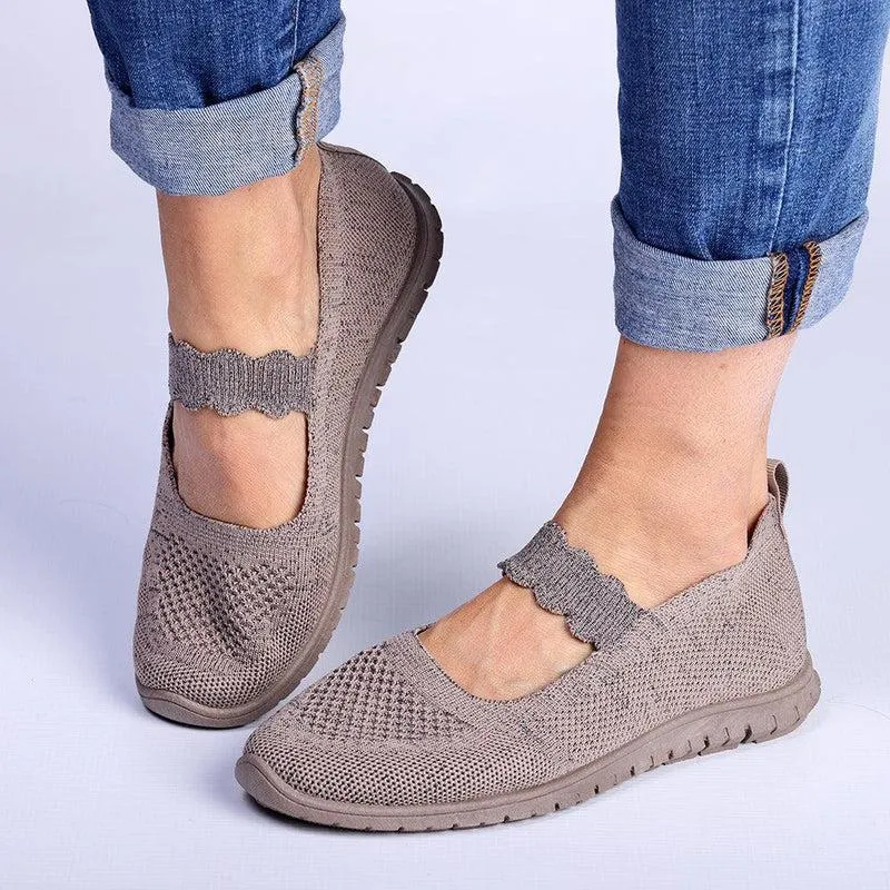 Soft Style by Hush Puppies Nan MJ Lurex Fashion Sneaker - Taupe Antibacterial Seamless Fit