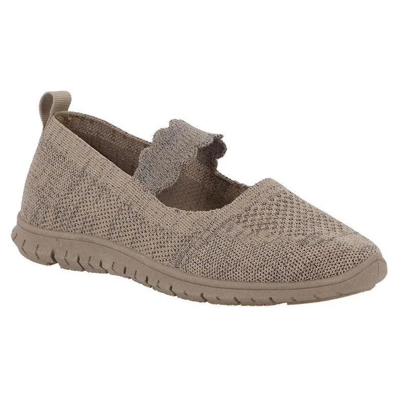 Weekend Routine Soft Style by Hush Puppies Nan MJ Lurex Fashion Sneaker - Taupe