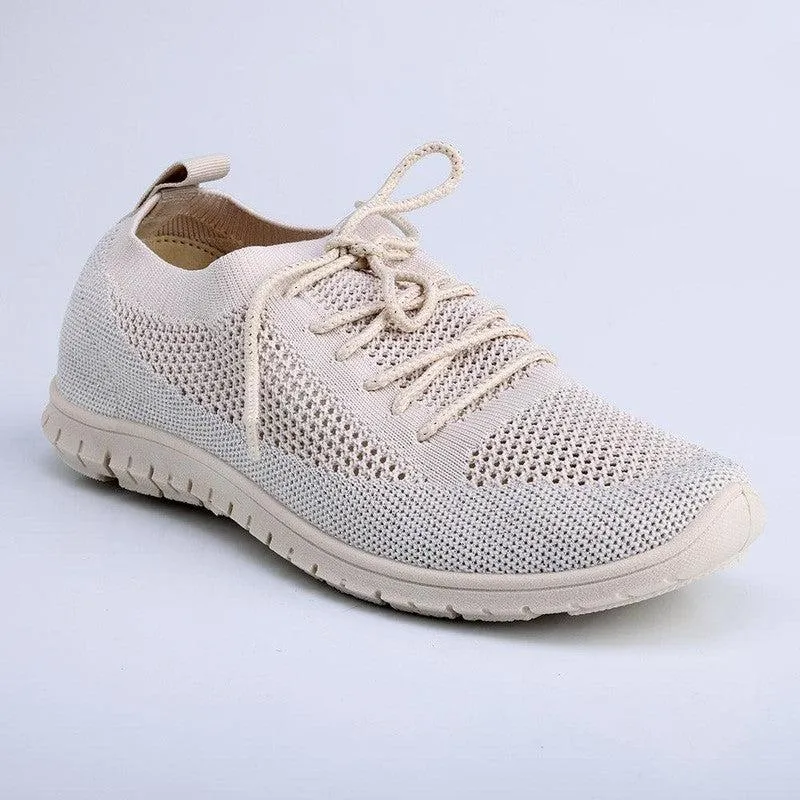 3D printed midsole Stabilizing Shank Soft Style by Hush Puppies Nansen Lurex Sneaker - Natural