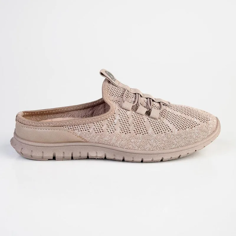 Durable Base All Day Support Soft Style by Hush Puppies Nansi Mule Sneaker - Taupe