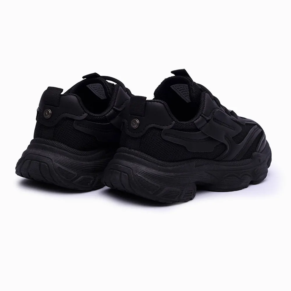 Soviet K Hilton Kids Sneaker - Black Mono All Walks
