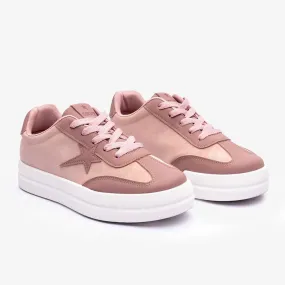 Motion Control Technology MidTop Soviet Ladies Paris Lace Up Sneaker - Pink