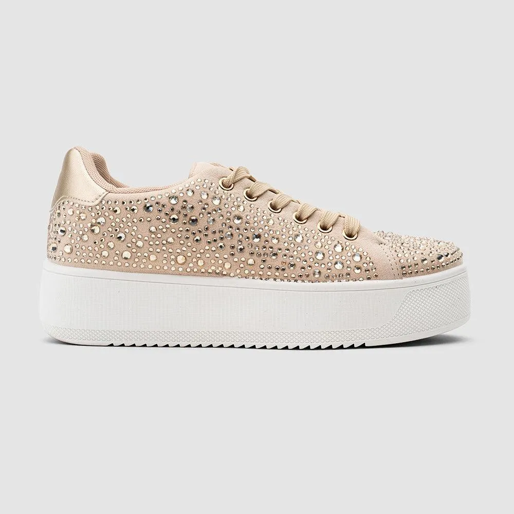Rollbar Stabilizer Perfect Fit Soviet Thiago Diamond Sneaker - Nude/Gold