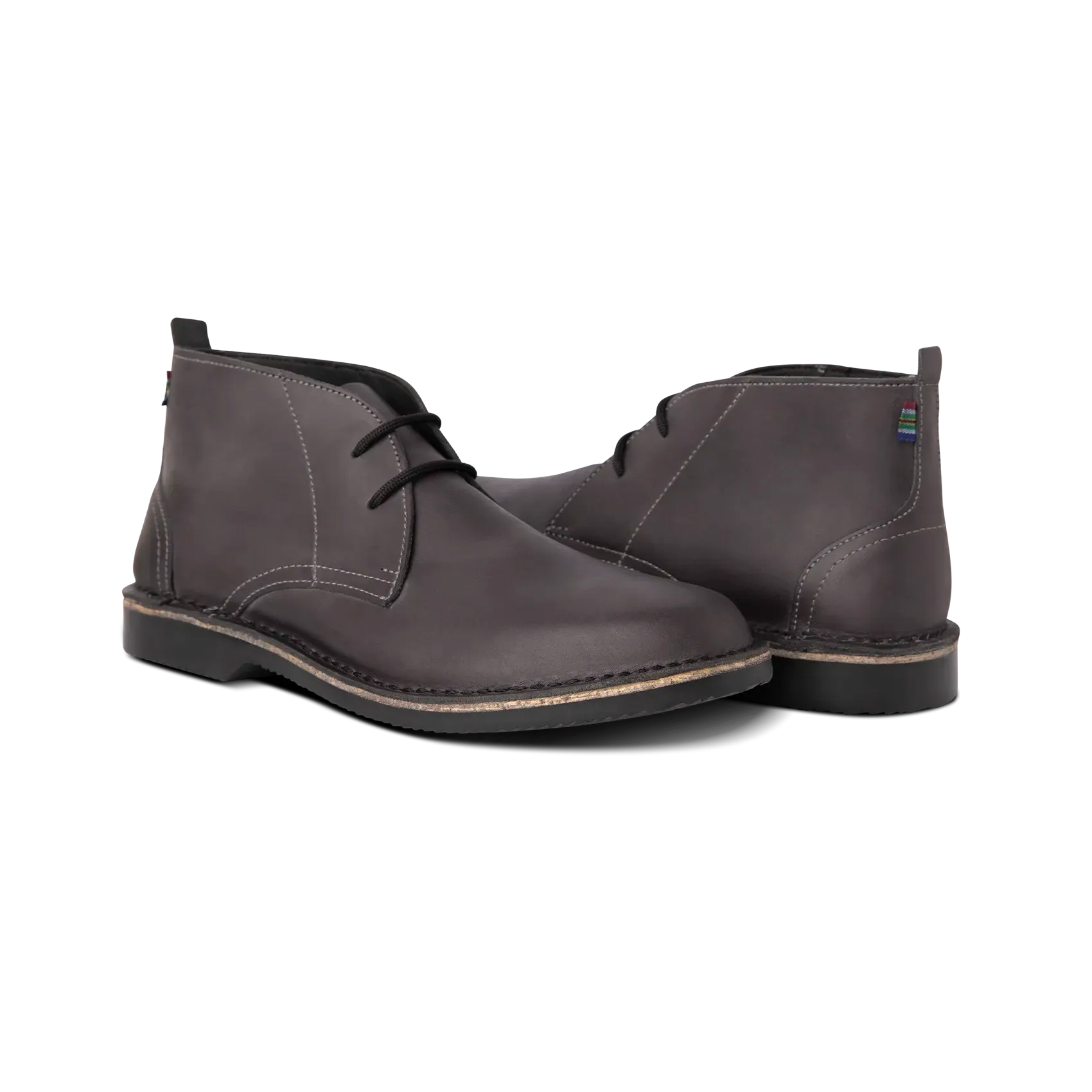 Slip Resistant Rough Terrain Veldskoen Chukka (Charcoal Sole)