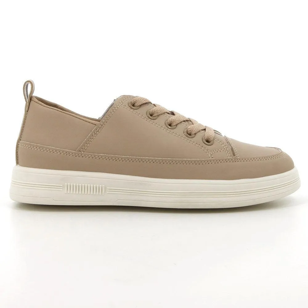 Elasticated Soft Style by Hush Puppies Tavi Sneaker - Sand Mono