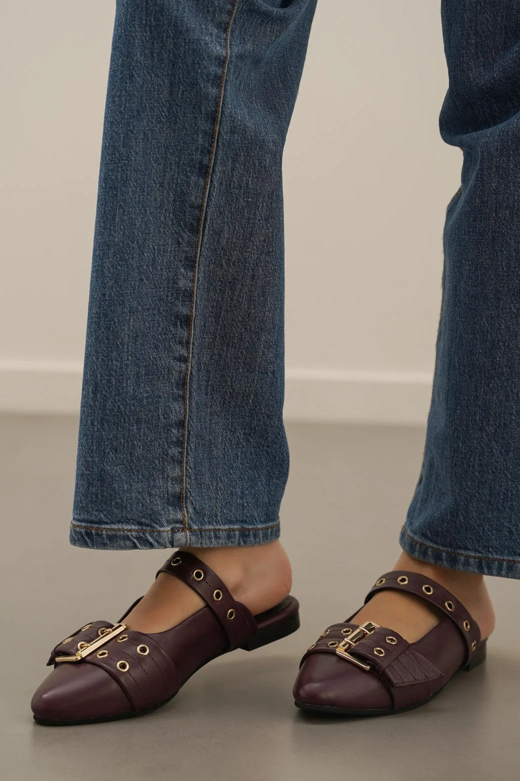 Anti Odor Technology STATEMENT LEATHER MULES