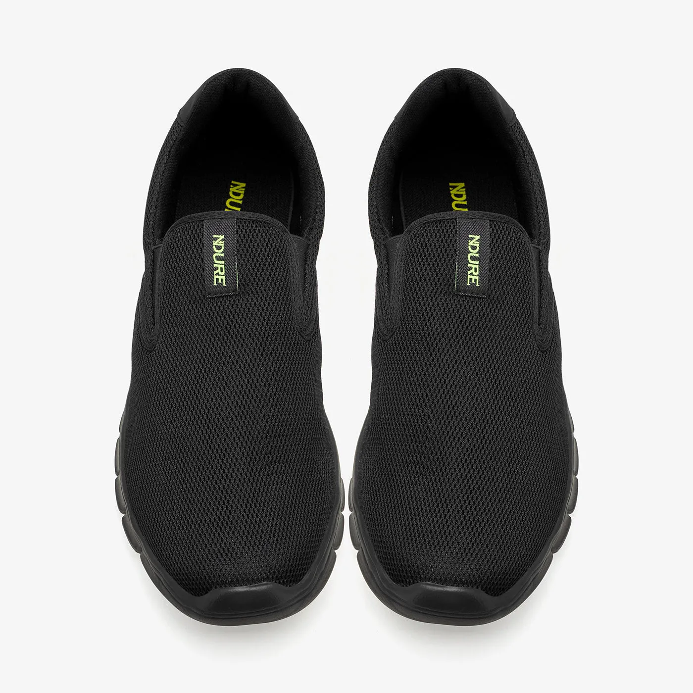 Light Reflective Compression Fit Collar Men's Slip-On Sneakers