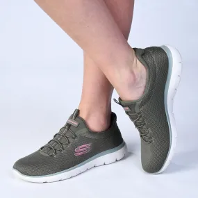 Skechers Summits Slip On Sneaker - Olive Shock Touch Eco Wear