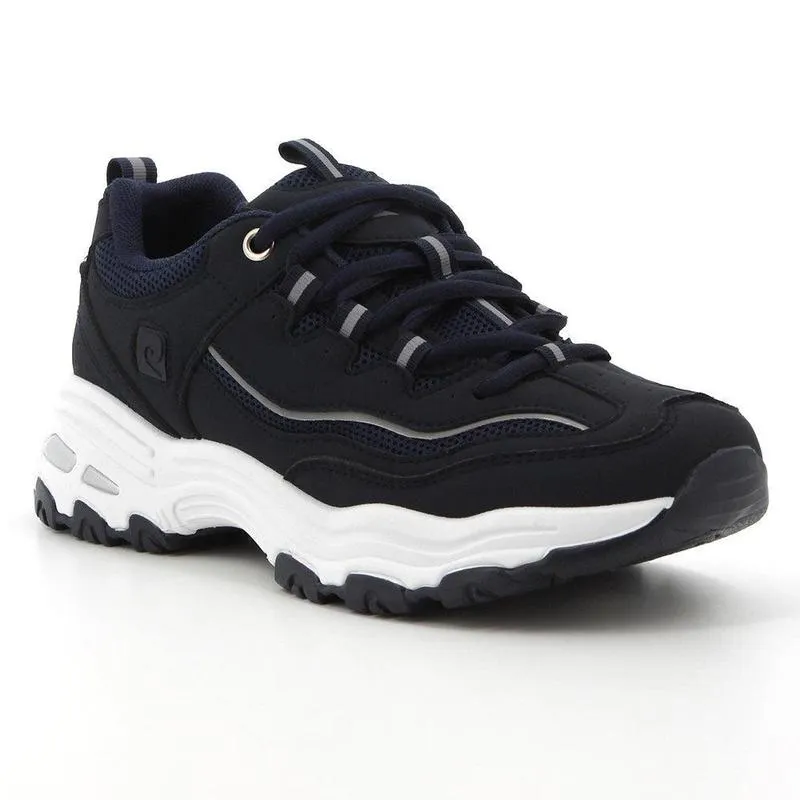 Pierre Cardin Ladies Chunky Sneaker - Navy Pewter Effortless Feel City Living