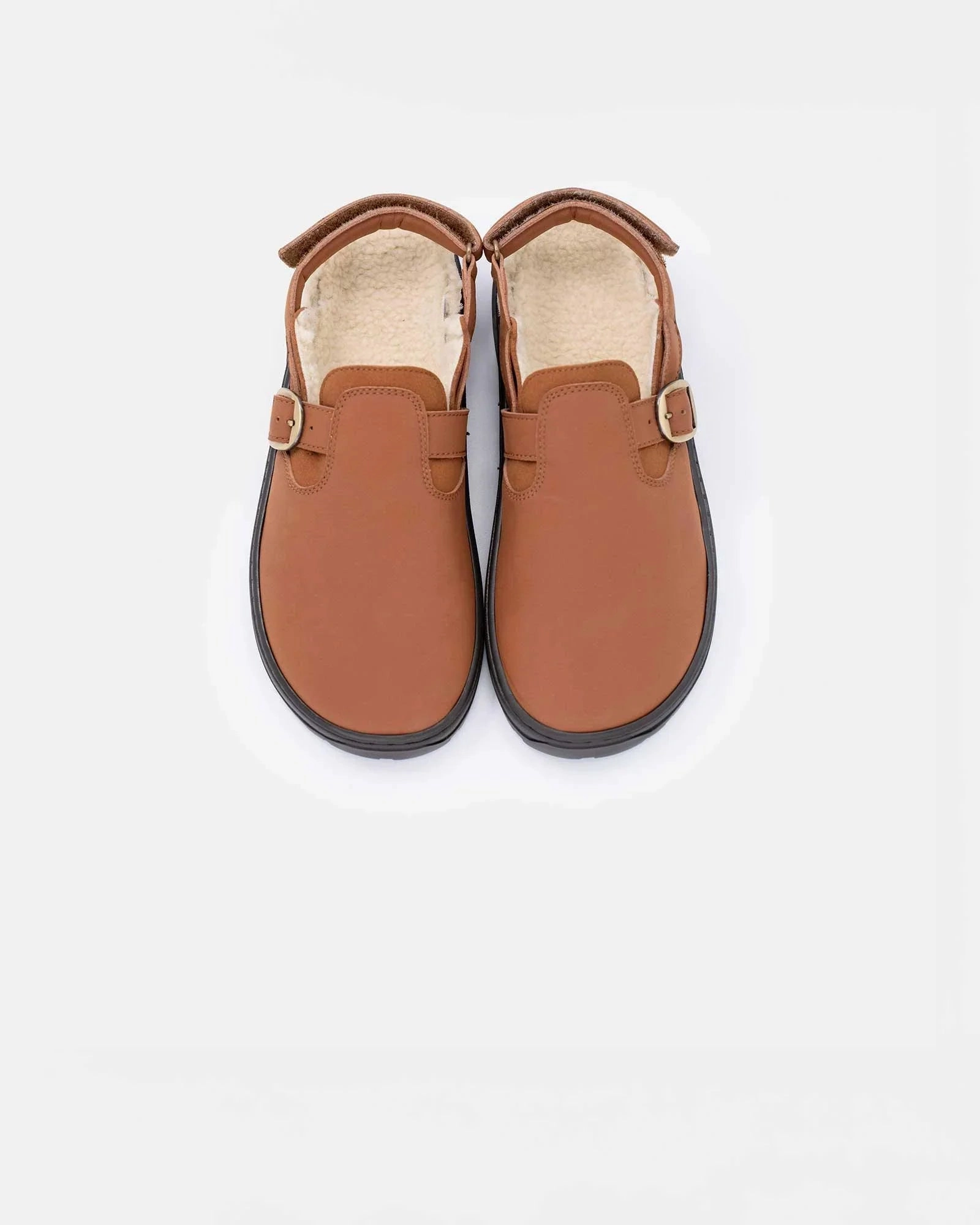 Breathable Windy Weather Quality Wear Stylish Appearance Brown Buckled Clog Barefoot - Vool