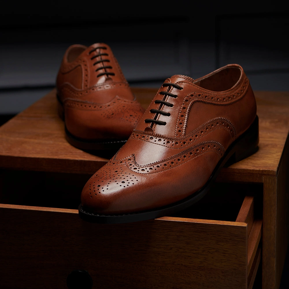 Brixton Brogue - Brown Heritage Feel