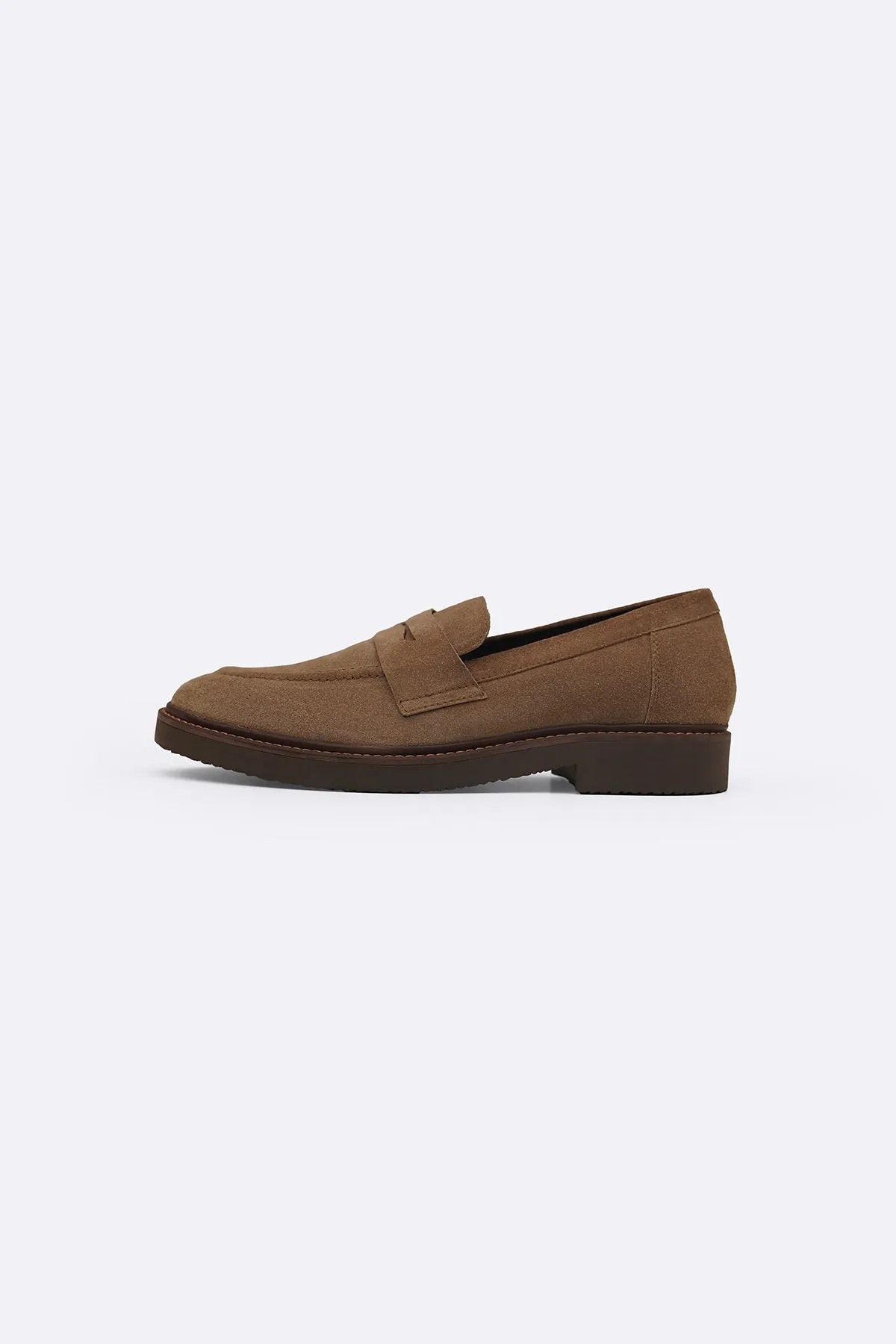 SUEDE LEATHER LOAFERS Structured chic