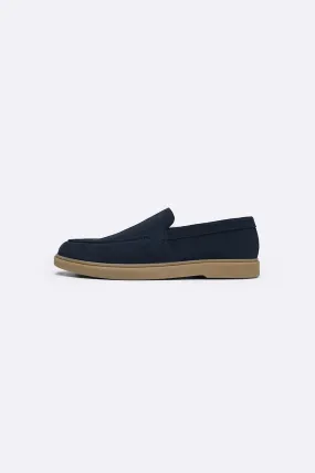 SUEDE LEATHER SLIP-ON LOAFERS most travel Abrasion Proof Outsole