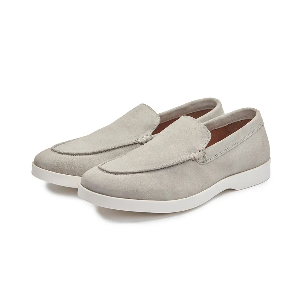 Suede Loafer - Pumice Power Shade Flexible Arch Support