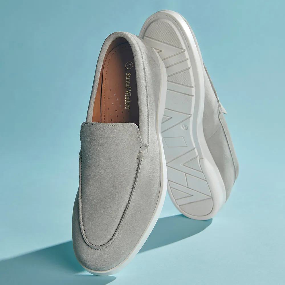 Height Aid Suede Loafer - Pumice
